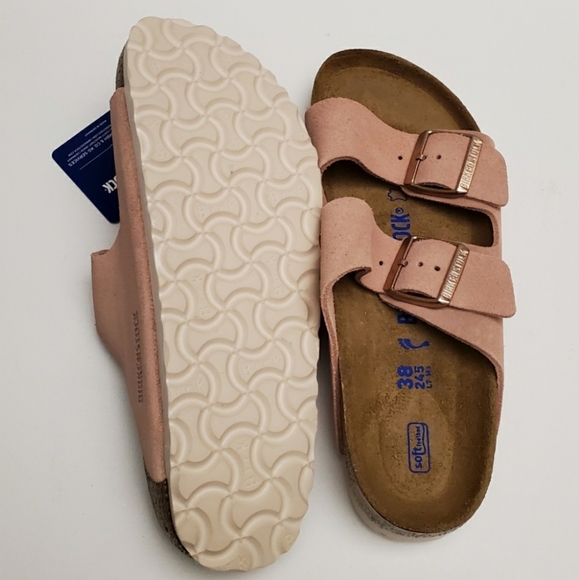Birkenstock Arizona Light Rose Suede Sandal - Picture 6 of 7